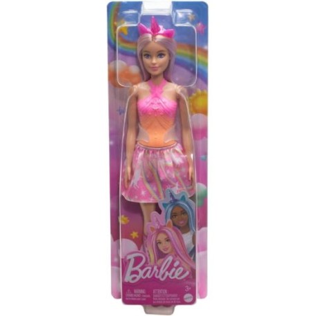 Barbie Fantasía Muñeca Unicornio Rosa