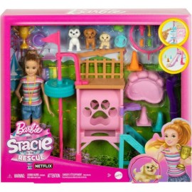 Barbie Muñeca Stacie con Parque de entrenamiento