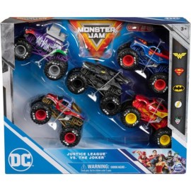 Monster Jam 5 Camiones de la Liga de la Justicia