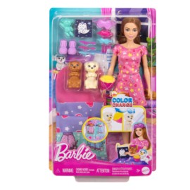 Barbie Y Cachorro Fiesta De Pijamas