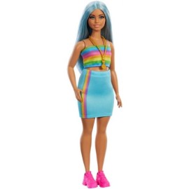 Barbie Muñeca Fashonista cabello azul
