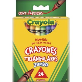 Crayola 24 Crayones Triangulares Jumbo
