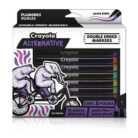 Crayola 8 Plumones Duales Alternative
