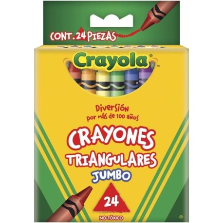 Crayola 24 Crayones Triangulares Jumbo
