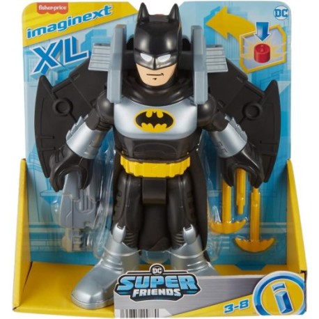Fisher-Price Imaginext DC Super Friends Batman XL con Batplaneador HVY12