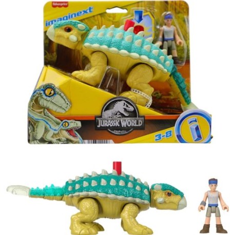 Fisher-Price Imaginext Jurassic World Dinosaurio de Juguete Bumpy y Ben