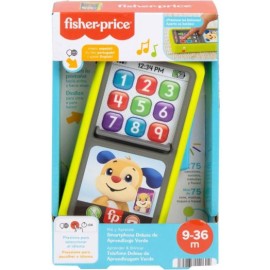 Fisher-Price Ríe y Aprende Smartphone Deluxe de Aprendizaje Verde