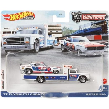 Hot Wheels '72 Plymouth Cuda FC Retro Rig
