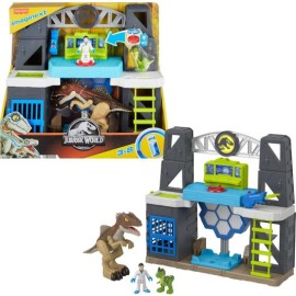 Fisher-Price Imaginext Jurassic World Juego de dinosaurios con luces y sonidos HVY26