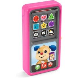 Fisher-Price Ríe y Aprende Smartphone Deluxe de Aprendizaje Rosa