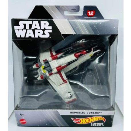 Hot Wheels Star Wars Starships Select Cañonera de la República
