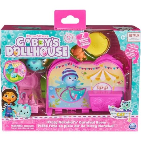 Gabby's Dollhouse Kitty Narwhal's Carnival Room