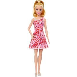 Barbie Fashionista Muñeca Vestido de Flores Rojo