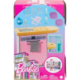 Barbie Muebles y accesorios, juego de decoración para casa de muñecas