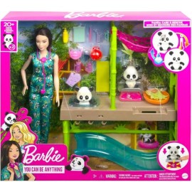 Barbie Profesiones Set de Juego Cuidadora de Pandas