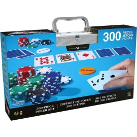 Spin Master Cardinal Juego de póquer de 300 Piezas con Estuche