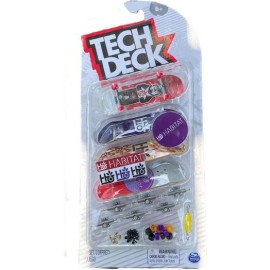 Tech Deck Sk8shop  Paquete de 4 monopatines para dedos