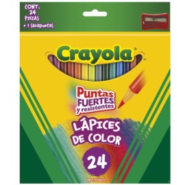 24 Lápices de color con sacapuntas